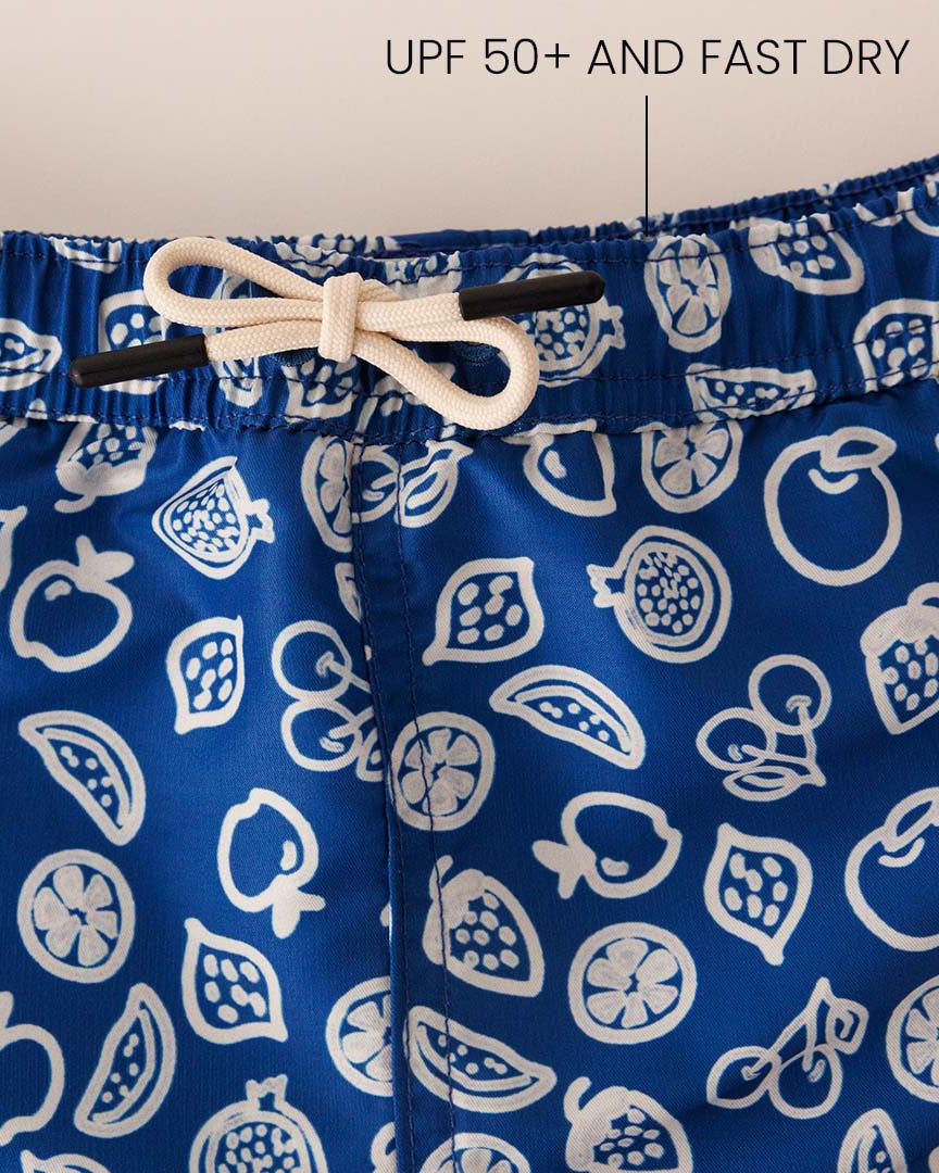 Heren UV Zwembroek Formentera Blauw - Fruity