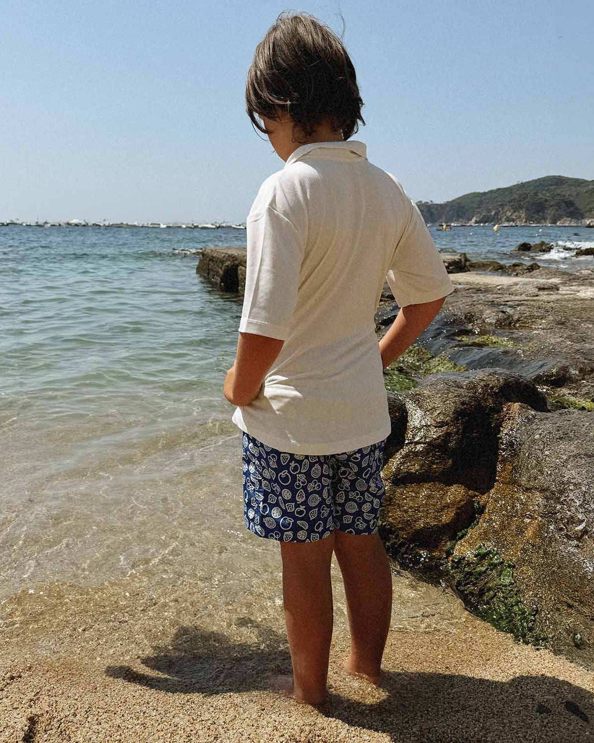Jongens UV Zwembroek Formentera blauw- Fruity