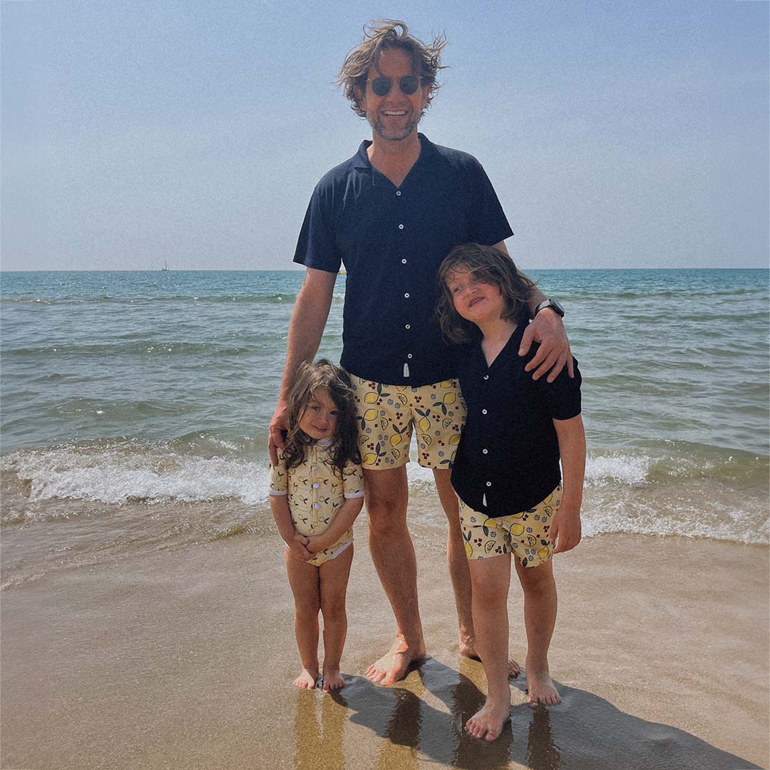 Heren UV Zwembroek Amalfi - citroenen