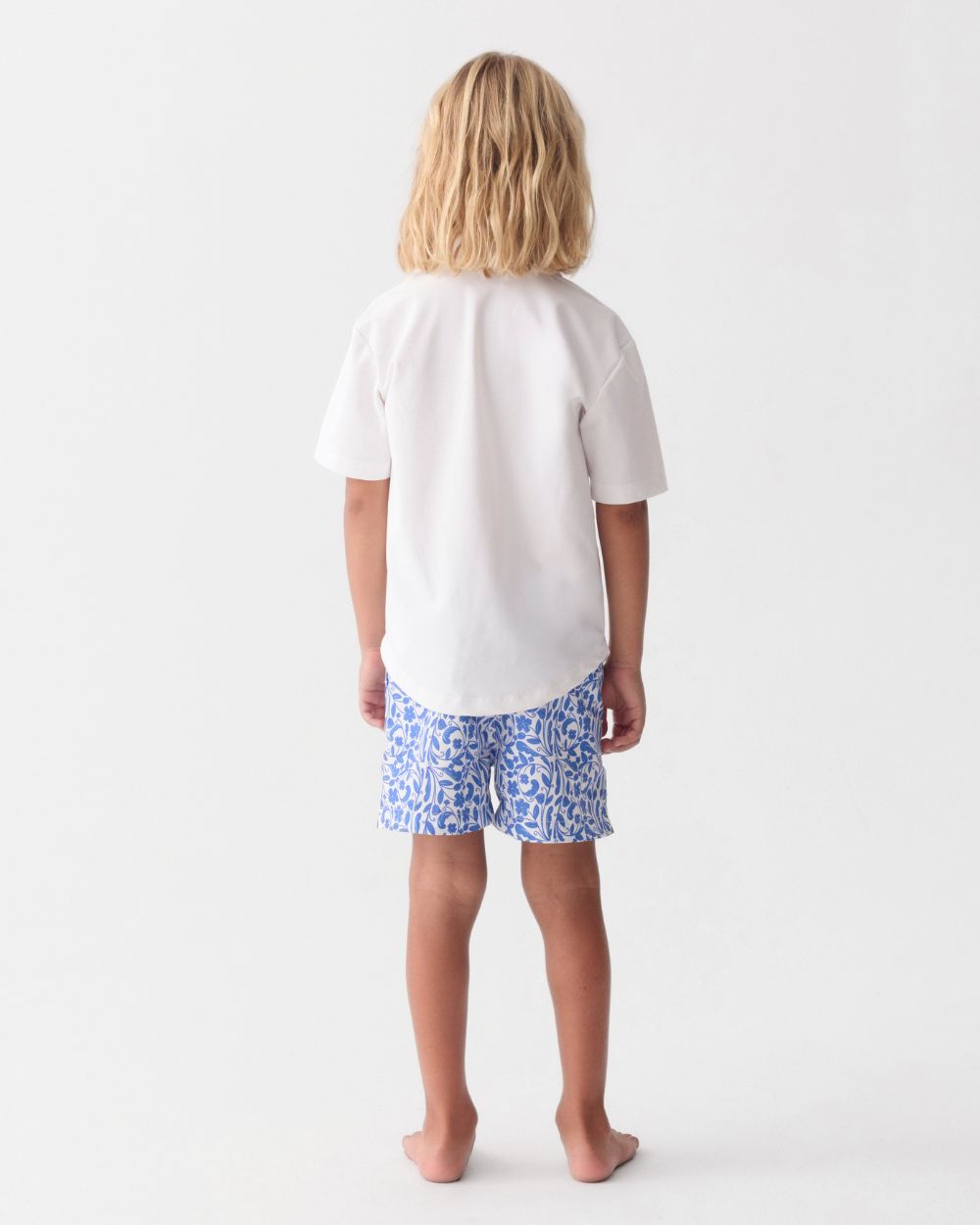 Jongens Camp Shirt met UV-bescherming - wit