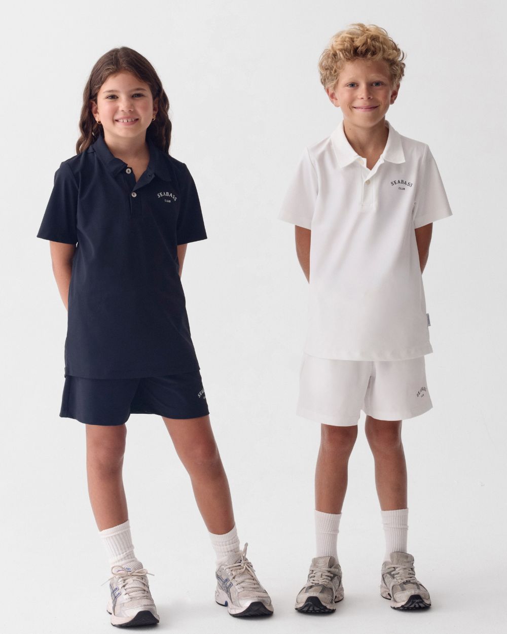 Kids UV Polo Shirt Marineblauw