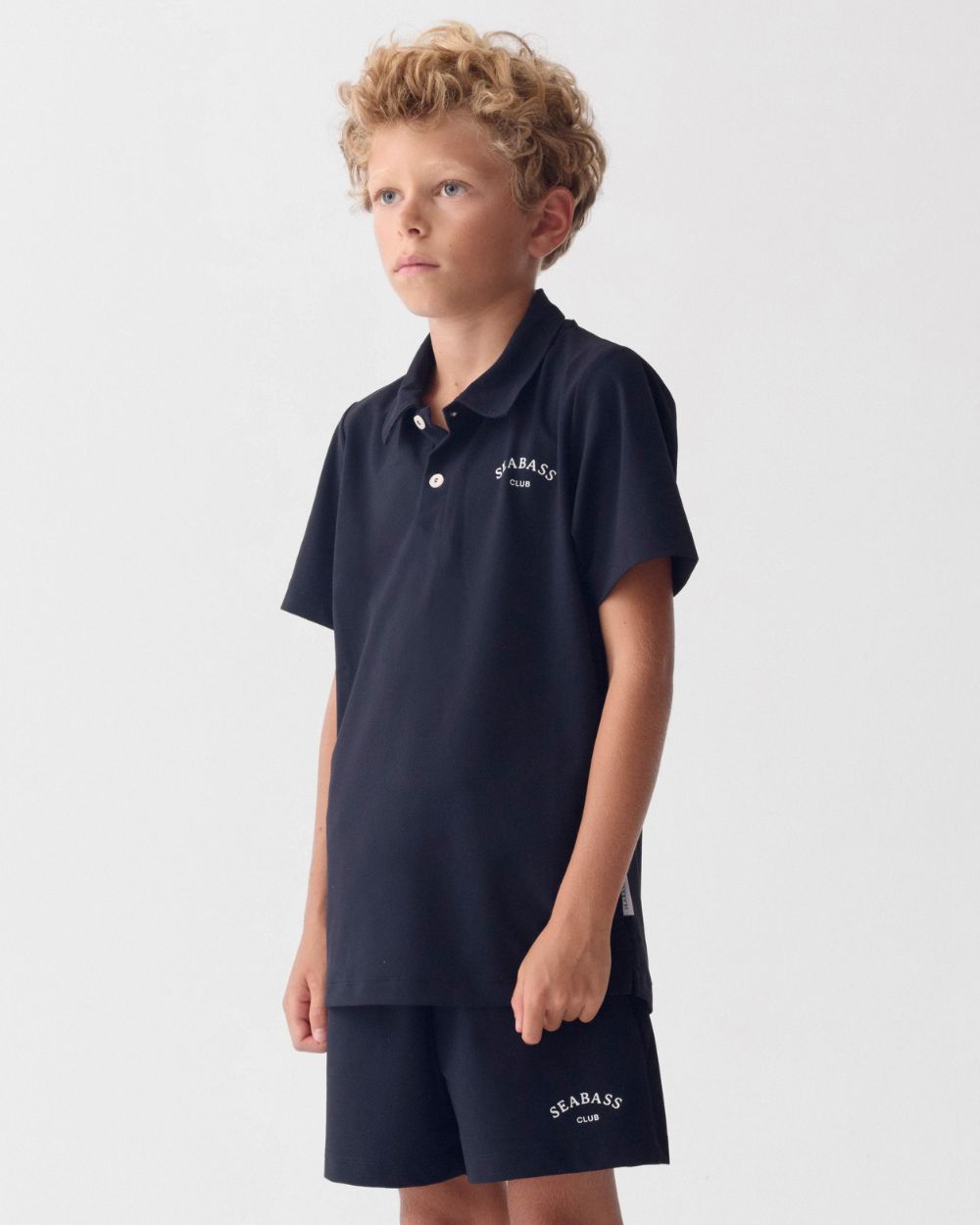 Kids UV Polo Shirt Marineblauw