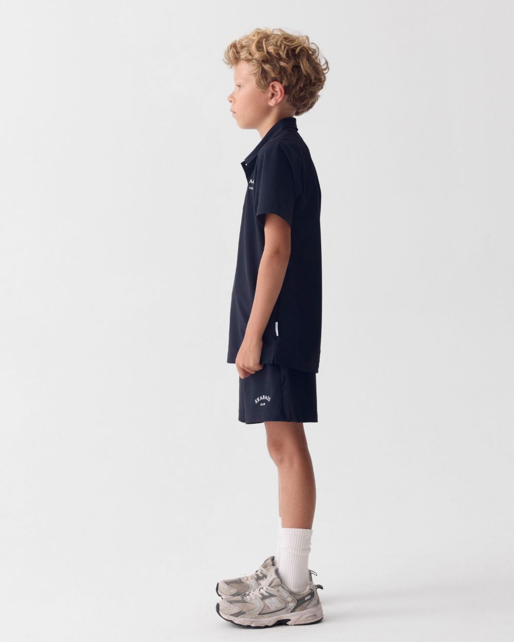 Kids UV Polo Shirt Marineblauw