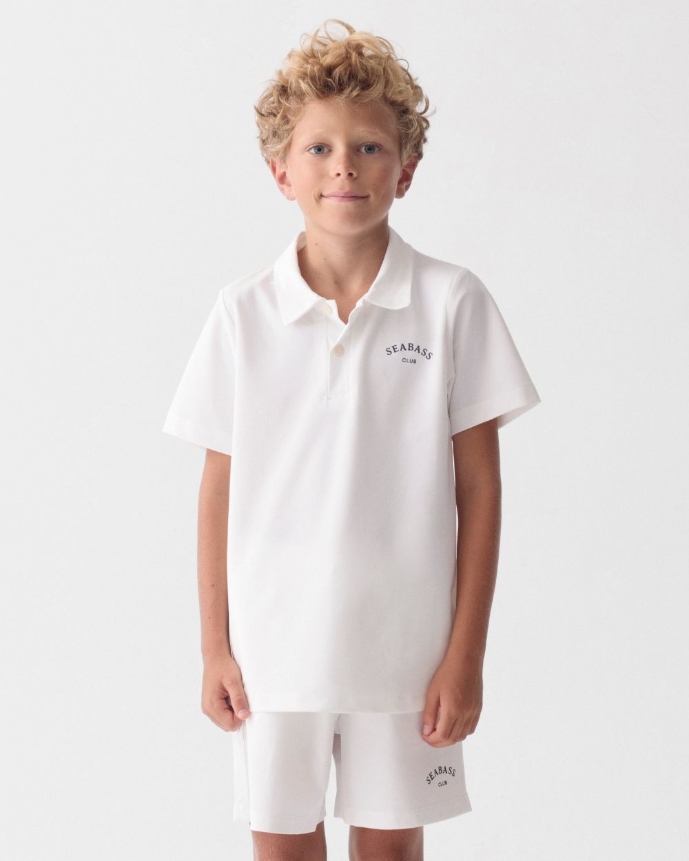 Kids UV Polo Shirt Wit