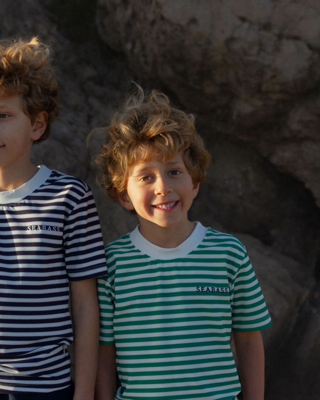 Kids T-shirt Rayas Groen