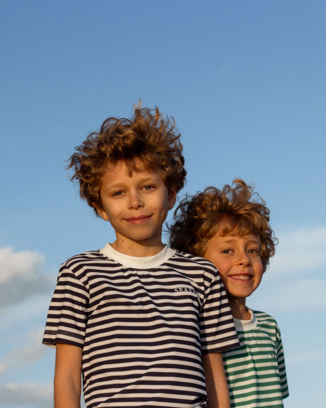 Kids UV T-Shirt Rayas Donker Blauw