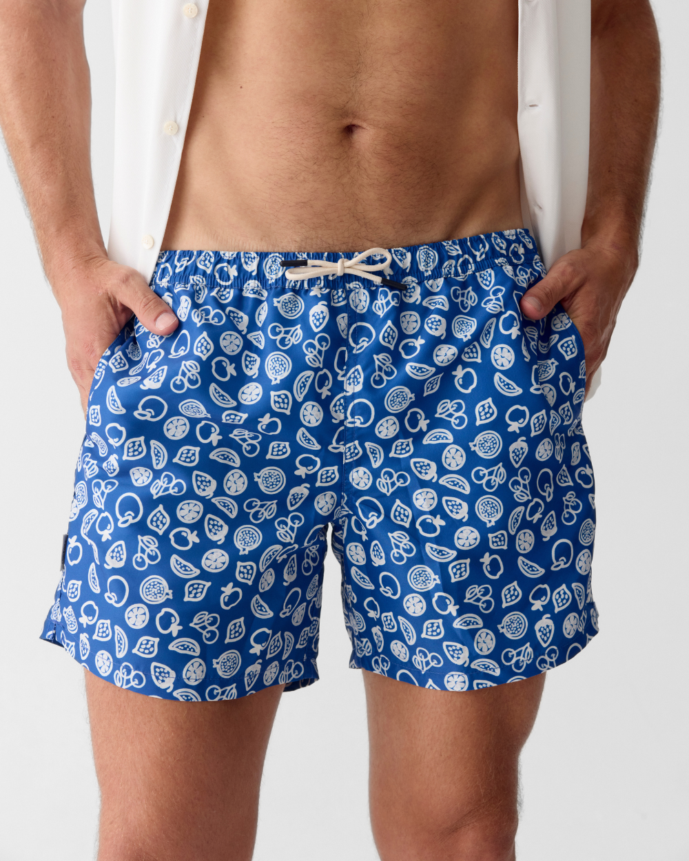 Heren UV Zwembroek Formentera Blauw - Fruity