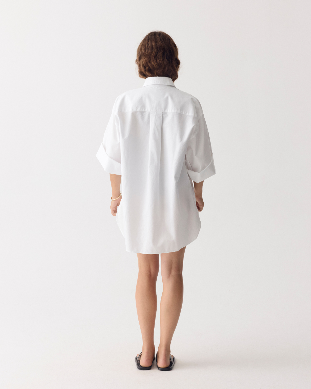Dames UV Oversized Shirt Soleil Bright White