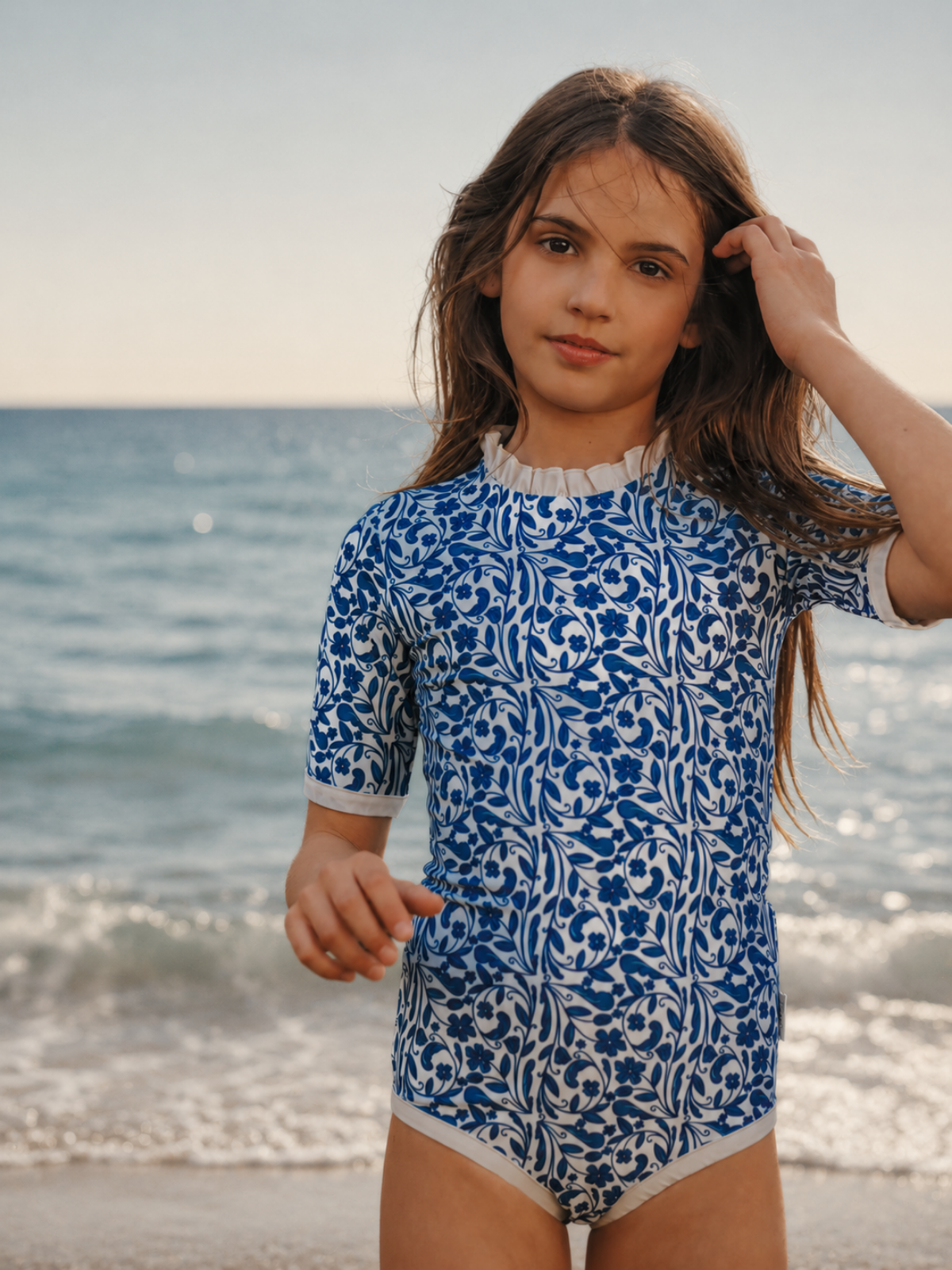 Meisjes UV Badpak Ruffle Positano