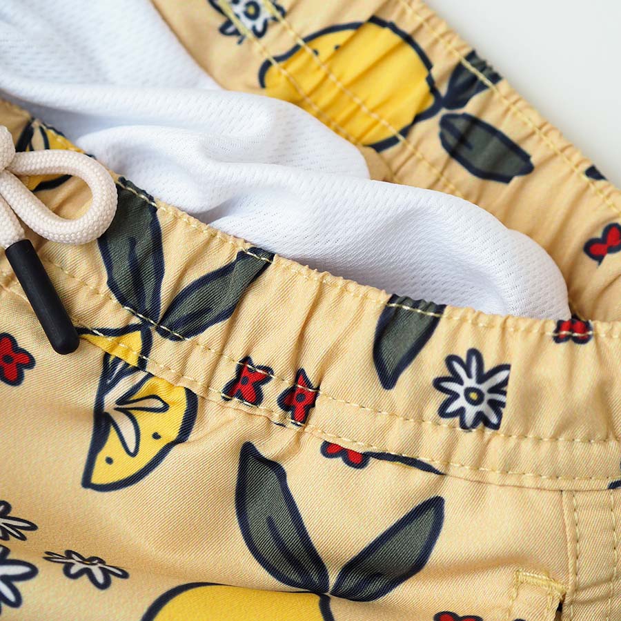 Heren UV Zwembroek Amalfi - citroenen