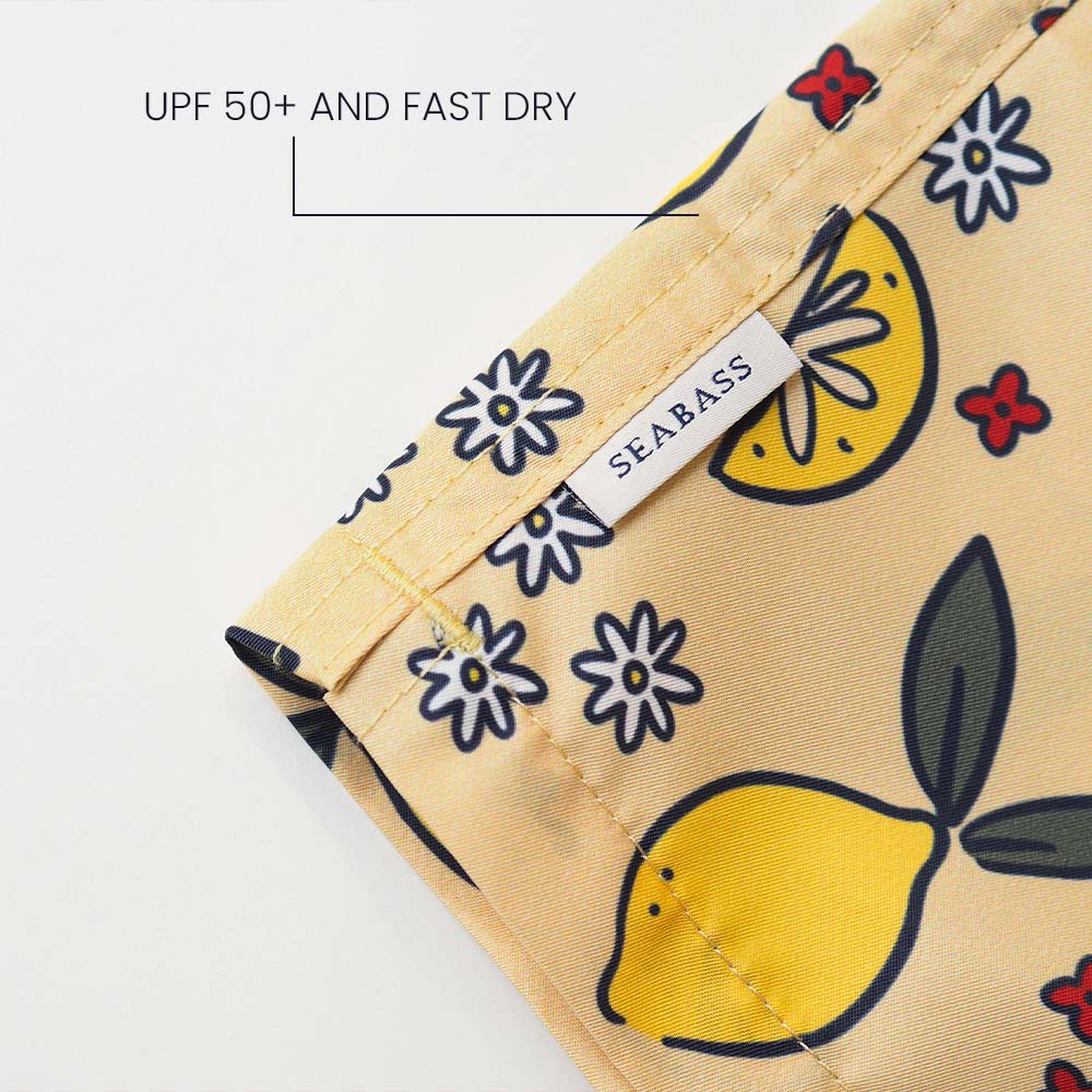 Jongens UV Zwembroek Amalfi - citroenen