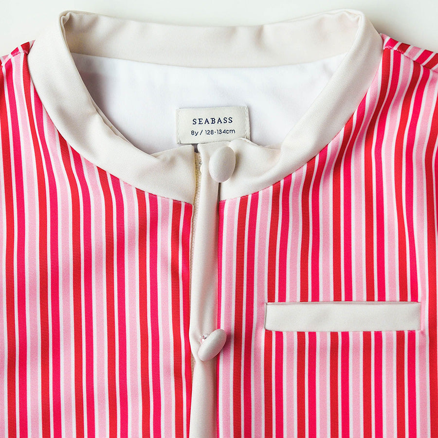 Meisje UV Bikini Coco St. Tropez - rood/roze strepen