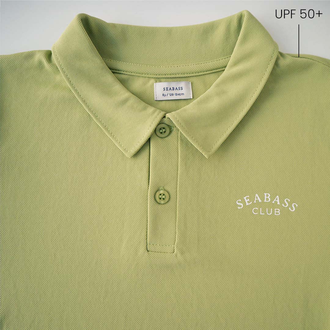 Jongens UV Polo Shirt Pistache groen