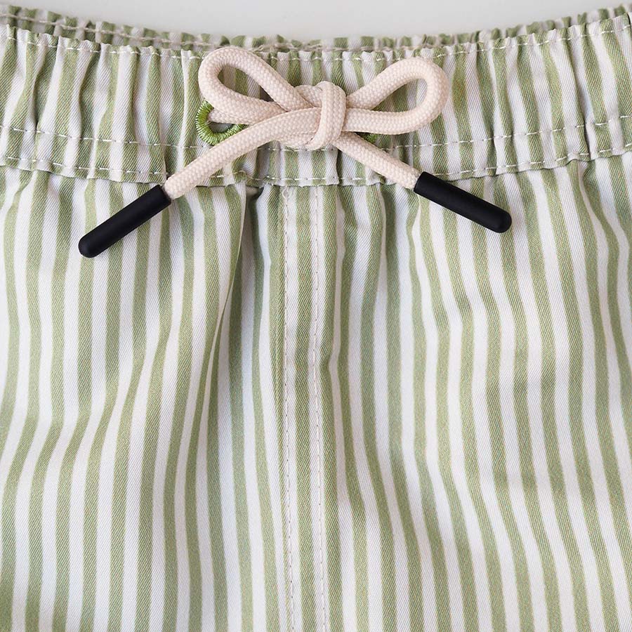 Jongens UV Zwembroek Portofino - groene strepen