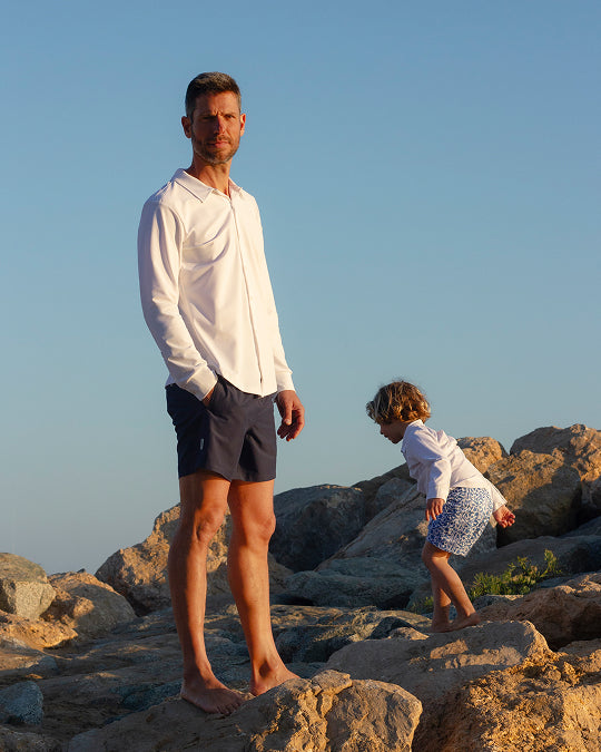 Heren UV Zwembroek Ferran Navy Blue