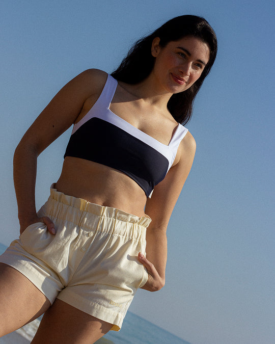 Women UV Shorts Soleil Butter Yellow