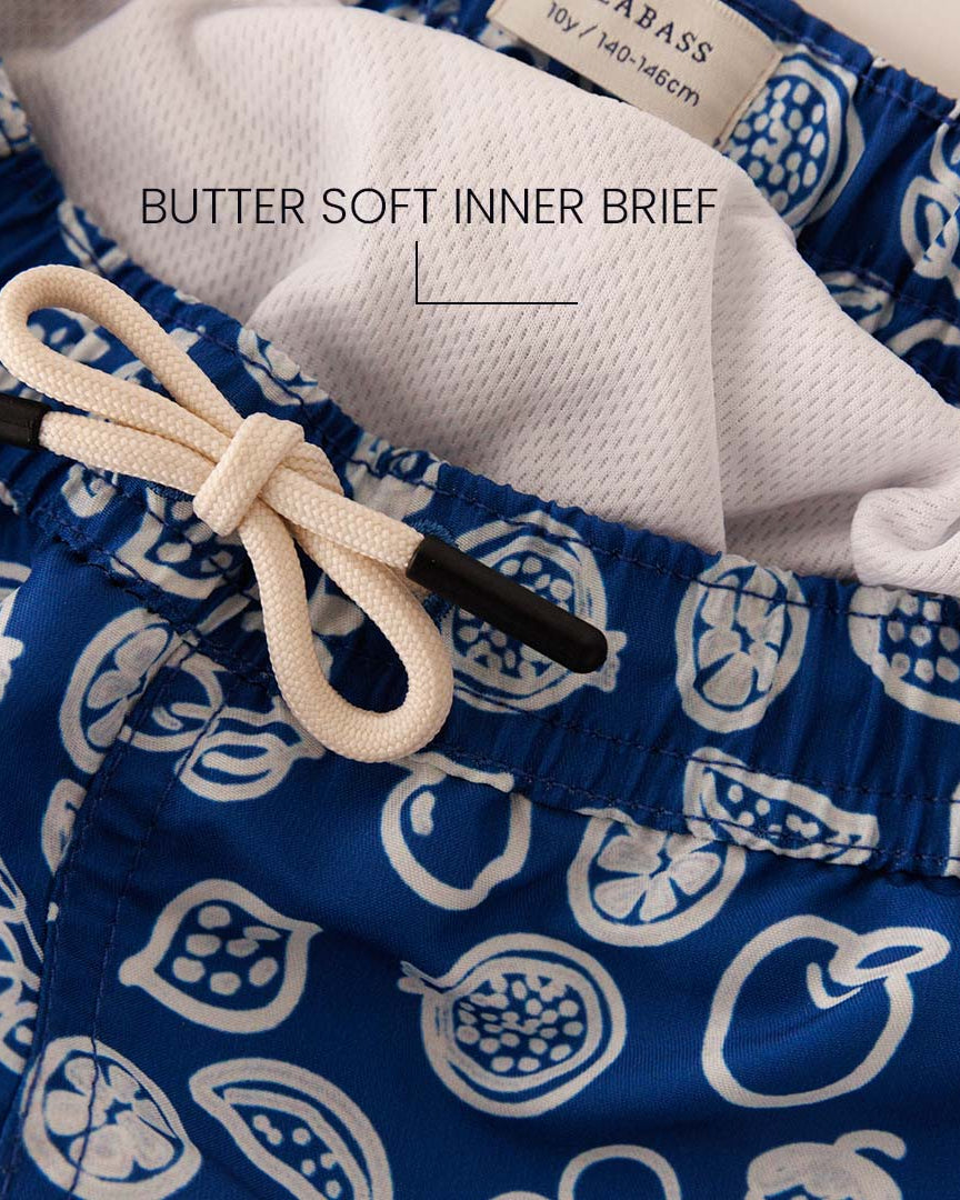 Heren UV Zwembroek Formentera Blauw - Fruity