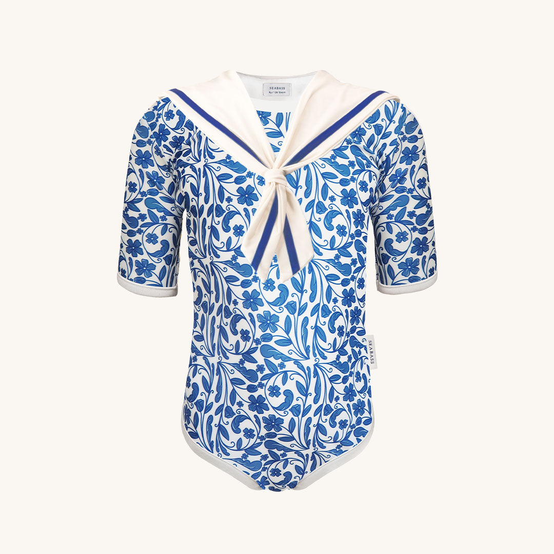 Meisjes UV Badpak Sailor Positano - blauw