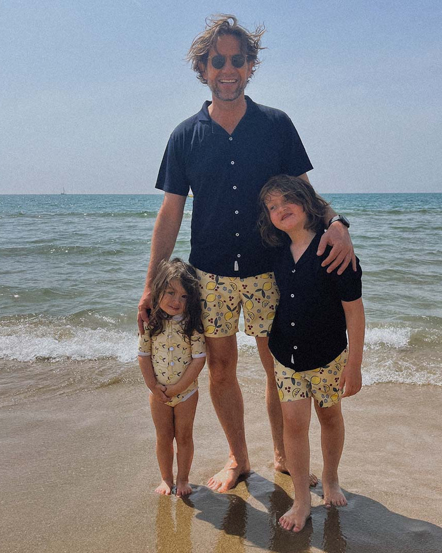 Heren UV Zwembroek Amalfi - citroenen