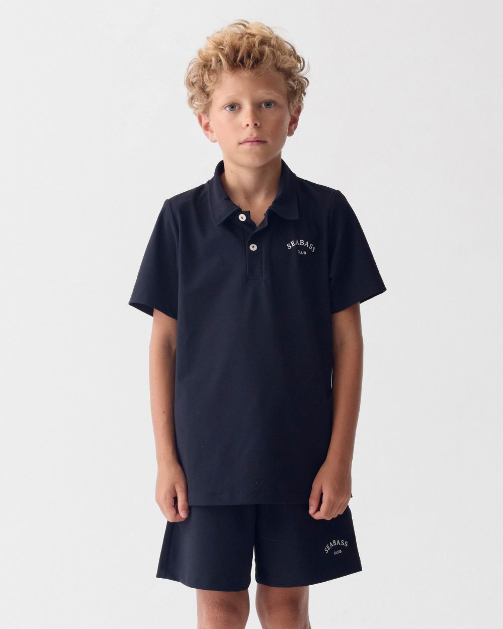 Kids UV Polo Shirt Marineblauw