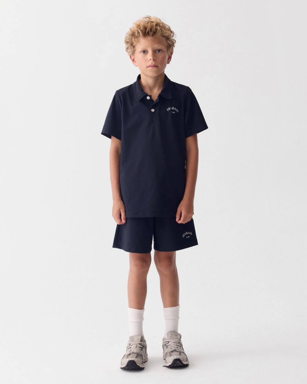 Kids UV Polo Shirt Marineblauw