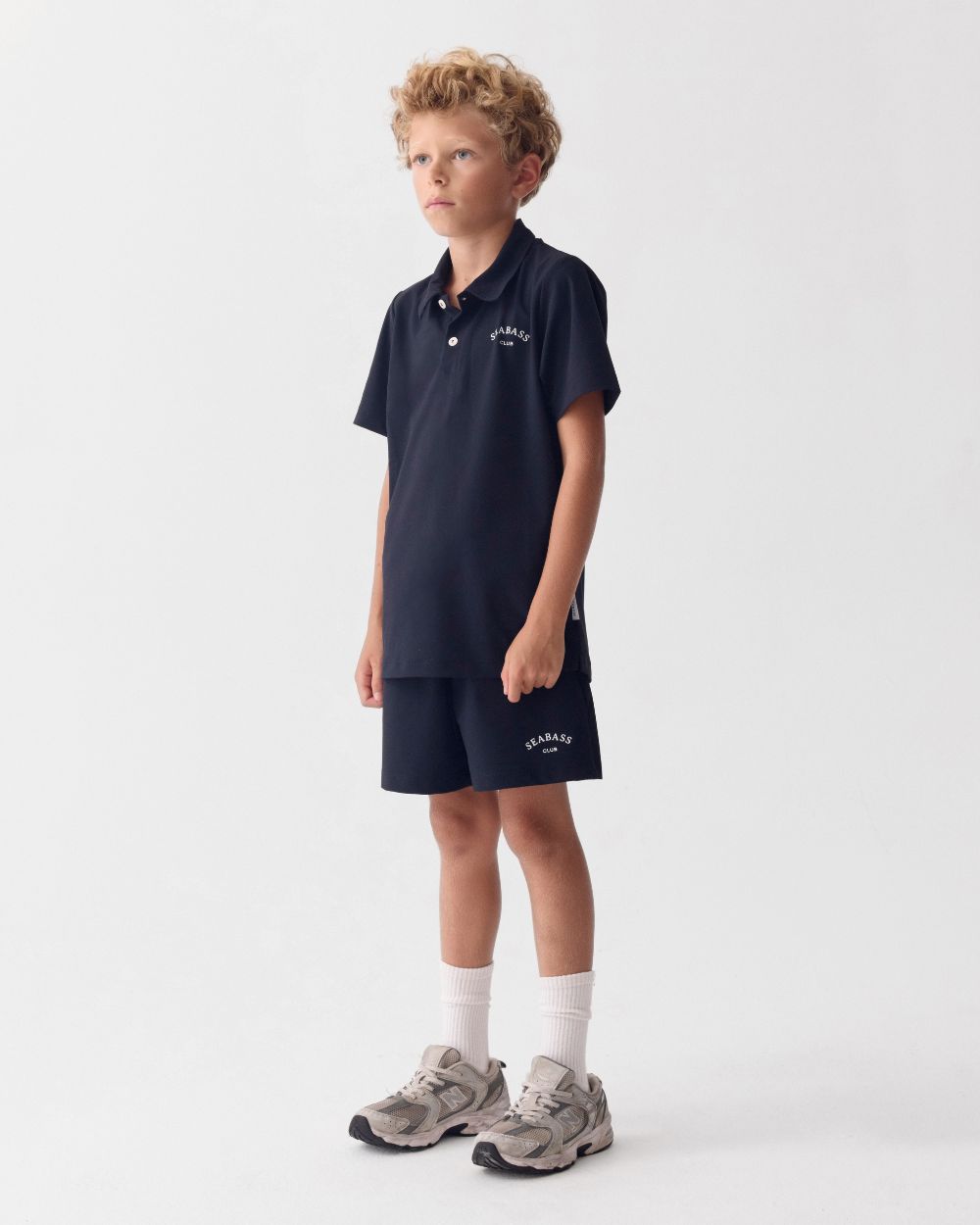 Kids UV Polo Shirt Marineblauw