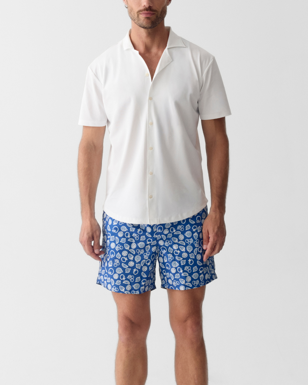 Heren UV Zwembroek Formentera Blauw - Fruity