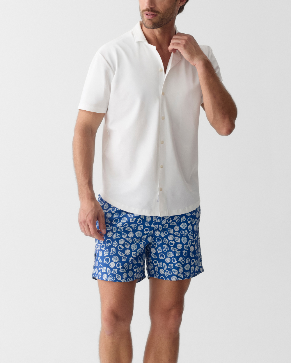 Heren UV Zwembroek Formentera Blauw - Fruity