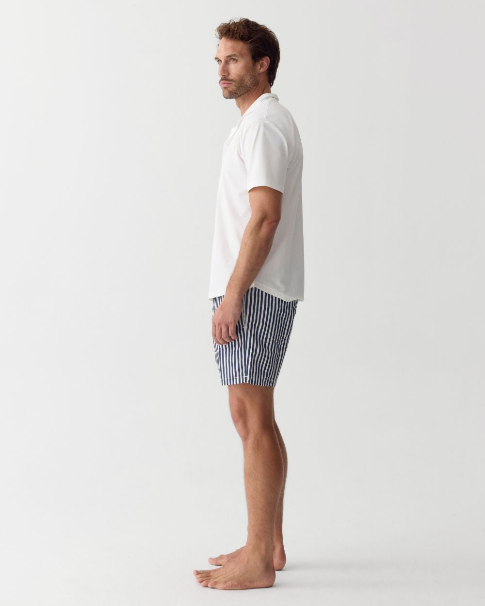 Heren Camp Shirt met UV-bescherming - wit