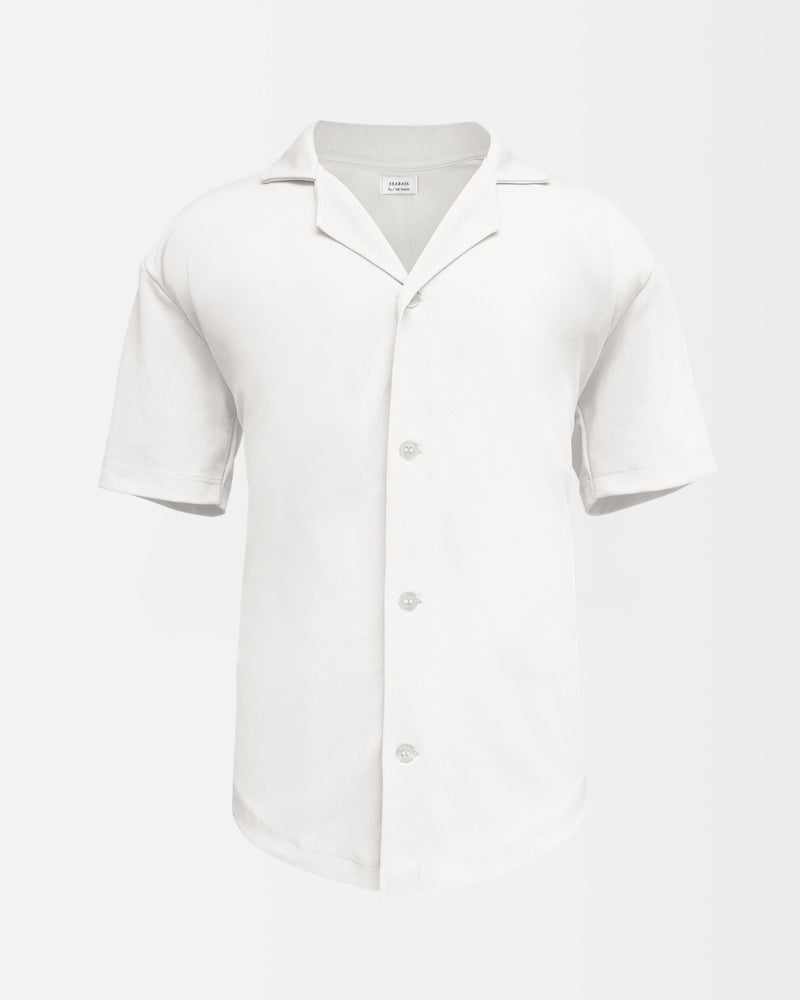 Jongens Camp Shirt met UV-bescherming - wit