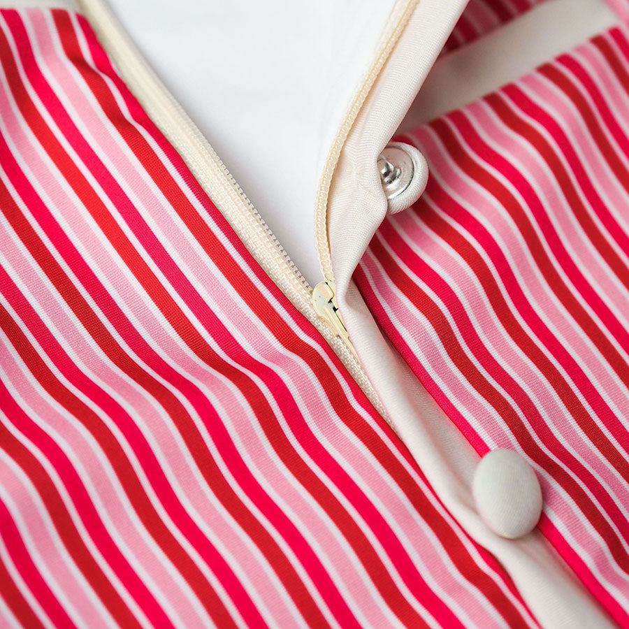 Meisje UV Bikini Coco St. Tropez - rood/roze strepen