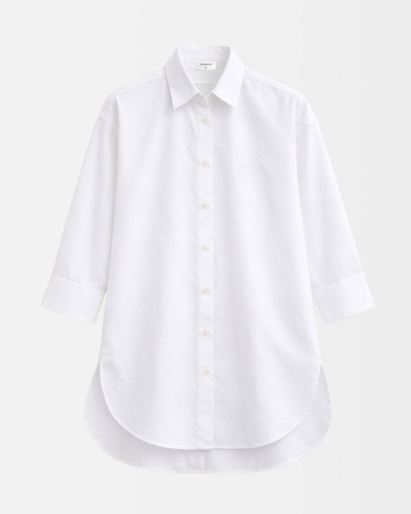 Dames UV Oversized Shirt Soleil Bright White