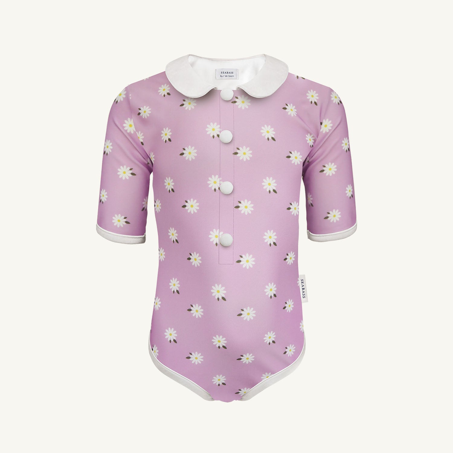 Meisje UV Badpak Coco Florence - lila met madeliefjes